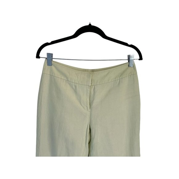 Vtg Y2K Ann Taylor Pants Cotton Silk Wide Leg Casual Trousers Lined Size 4 - Picture 2 of 7
